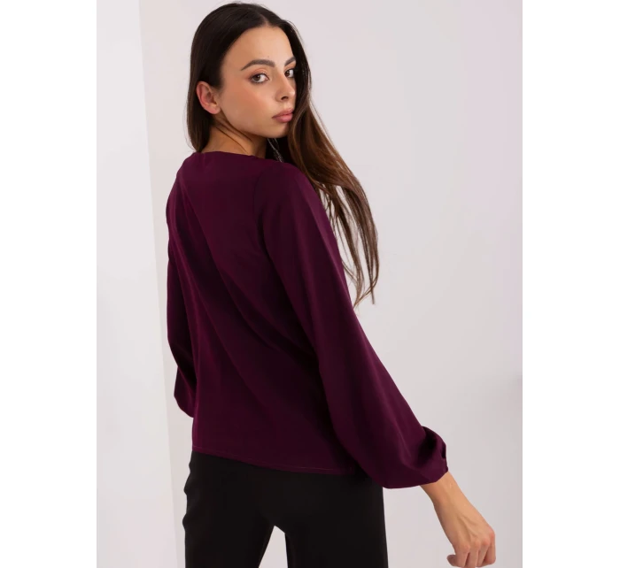 Blúzka LK BZ 506673.36 tmavo fialová