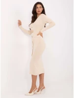 PM SK šaty DF61032.80 svetlo béžové PM SK šaty DF61032.80 svetlo béžové