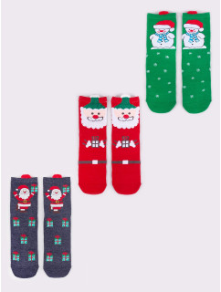 Yoclub Vianočné ponožky 3Pack SKA-X017U-AA00-0001 Multicolour