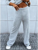 Dámské kalhoty s širokými nohavicemi šedé Dstreet model 21971162 - FashionStreet Dámské kalhoty s širokými nohavicemi šedé Dstreet model 21971162 - FashionStreet