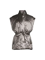 CASALL Mellow Wrap Quilt Vest sivá