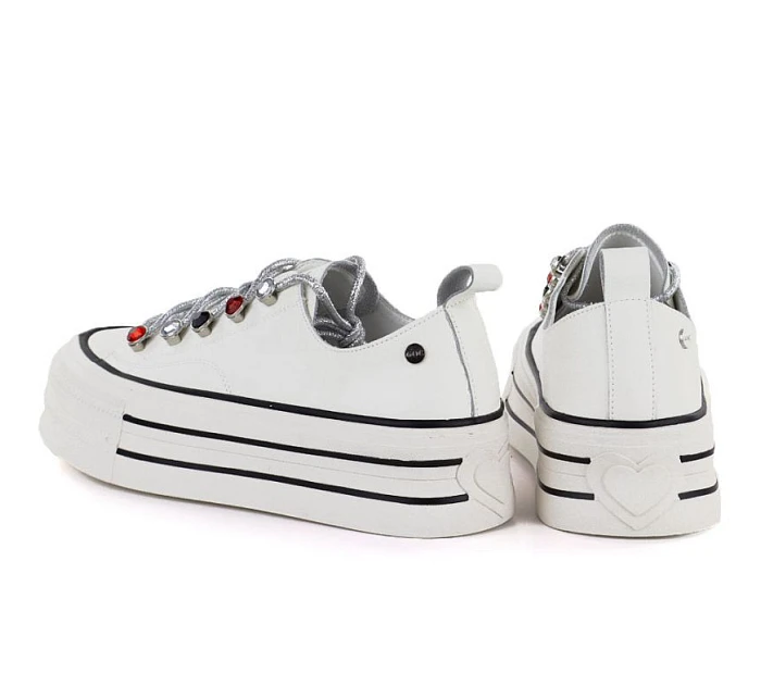 Dámské kožené tenisky na white model 22081668 - Hikvision