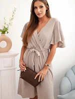 Šaty so skladaným výstrihom fango