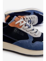 Męskie Sneakersy Memory Foam System Big Star NN174356 Granatowe