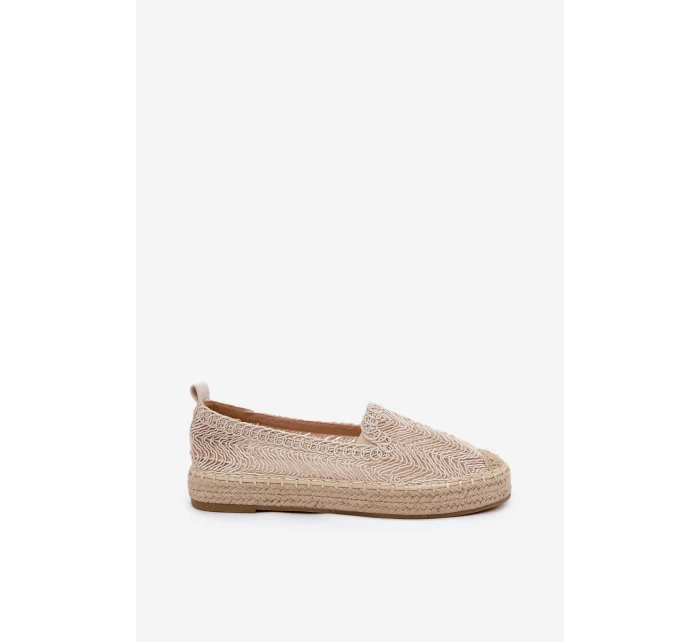 Dámské espadrilky na platformě Béžové model 21691933 - VINCEZA