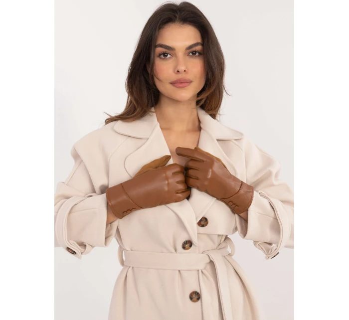 Rukavice AT RK model 20591890 světle hnědé - FPrice