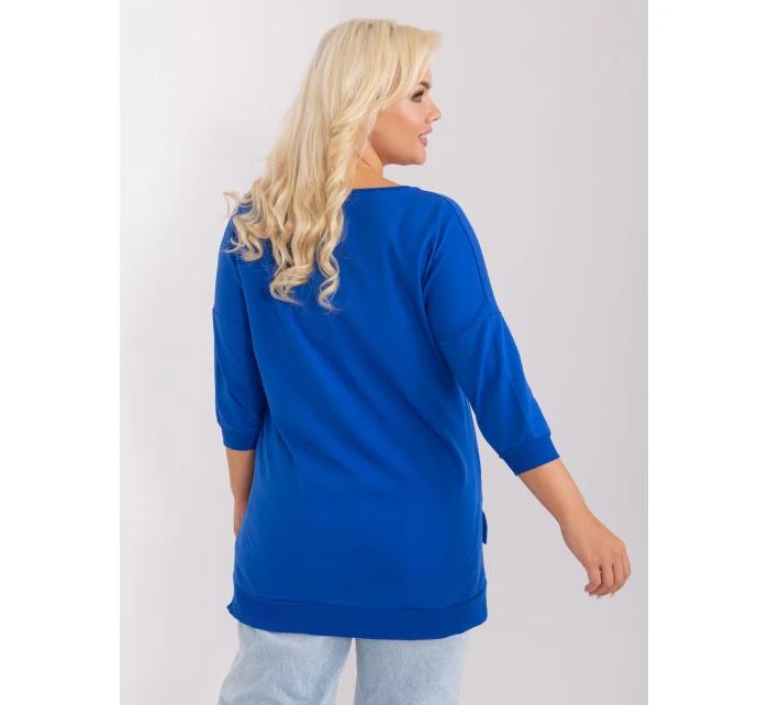 Bluzka RV BZ model 21468357 ciemny niebieski - FPrice Bluzka RV BZ model 21468357 ciemny niebieski - FPrice
