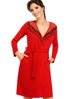 Dámský župan model 17593521 červená - Donna