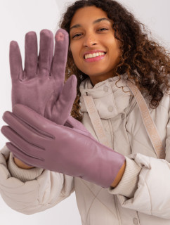 Fialové rukavice z ekologickej kože