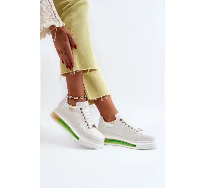 Dámské kožené tenisky GOE Bílé Dámské kožené tenisky GOE Bílé