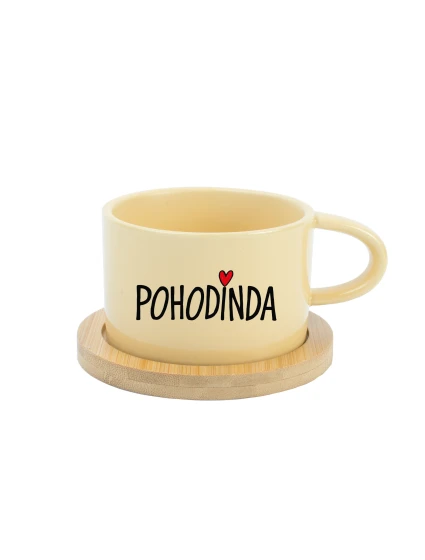 POHODINDA - žlutý hrníček makronka 200 ml POHODINDA - žlutý hrníček makronka 200 ml