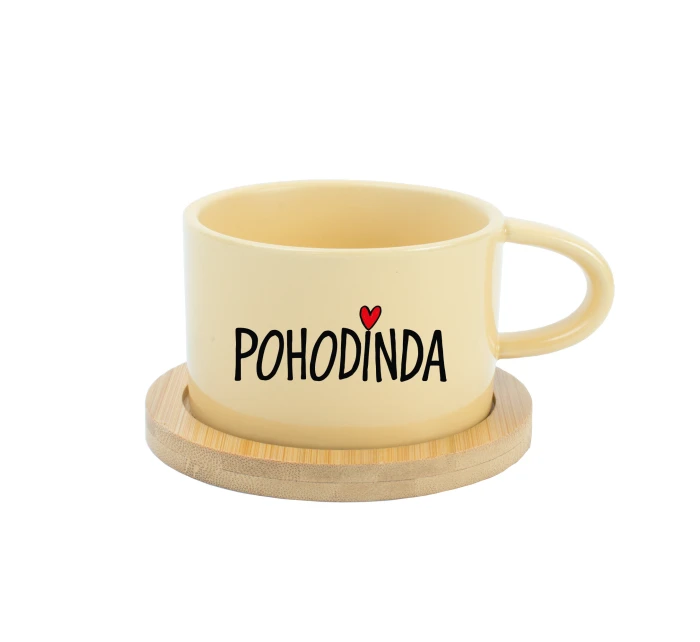 POHODINDA - žlutý hrníček makronka 200 ml POHODINDA - žlutý hrníček makronka 200 ml