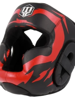 Boxerská prilba MASTERS KSS-FIGHT-GEAR čierno-červená