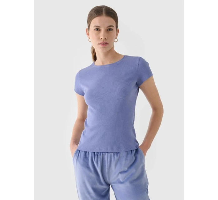 Dámske hladké tričko slim 4F 4FRAW24TTSHF2300-32S