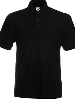 Fruit of the Loom Heavy 65/35 Pique Polo – Piqué polo z hrubej bavlny 16.3204 čierna