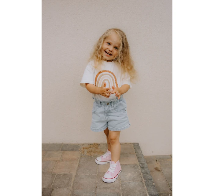 Dziecięce Wysokie Trampki Różowe Mona Dziecięce Wysokie Trampki Różowe Mona