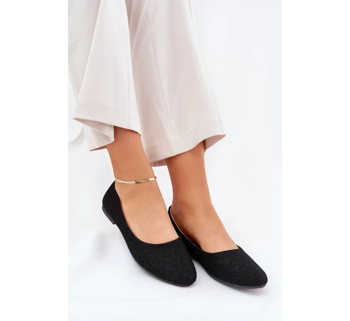 Dámské Baletky Ploché S třpytkami Černé model 21689089 - Boto