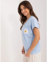 Bluzka RV BZ model 19768862 jasny niebieski - FPrice