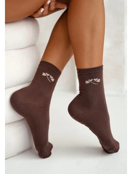 Ponožky Milena 0200-178 Jemný vzor Lurex 37-41