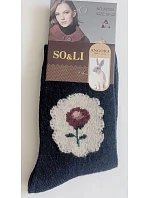 Ponožky SO&LI model 22354507 vzor 55 Angora 35–42 - WiK Ponožky SO&LI model 22354507 vzor 55 Angora 35–42 - WiK