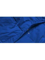 Svetlomodrá dlhá dámska zimná bunda (AG3-3031)