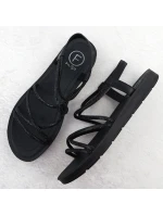 Dámské sandály se zirkony černé model 21905020 - FILIPPO