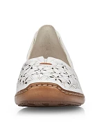 W bílá kožená polobotka model 22050397 - Rieker