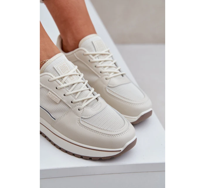 Dámské Tenisky Big Star model 21683893 Světle béžové - Big Star Shoes Dámské Tenisky Big Star model 21683893 Světle béžové - Big Star Shoes