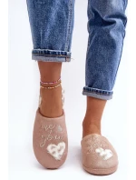 Růžové dámské lesklé pantofle model 20035758 - Kesi