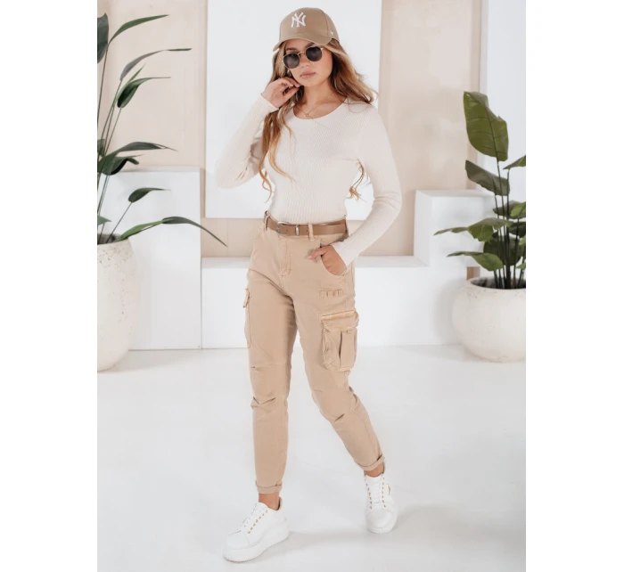 Dámské cargo kalhoty light beige Dstreet model 21989109 - FashionStreet