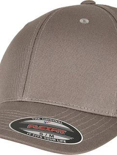Flexfit 6277OC 6-panelová čiapka z bio bavlny 55.77OC, svetlošedá