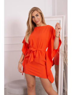 Oversize netopierie šaty oranžová