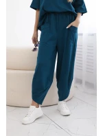 Súprava bavlnená blúzka + námornícke nohavice