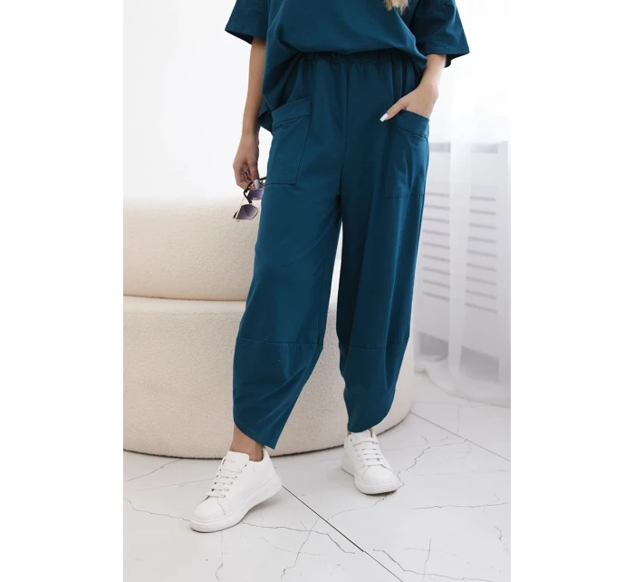 Súprava bavlnená blúzka + námornícke nohavice