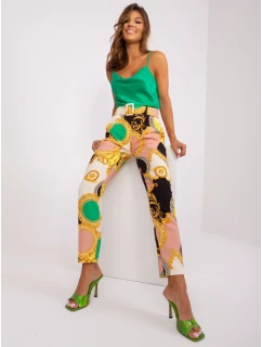 Nohavice DHJ SP 12787D.23X čierna a béžová