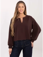 Mikina MJ BL H2412.26 tmavohnedá