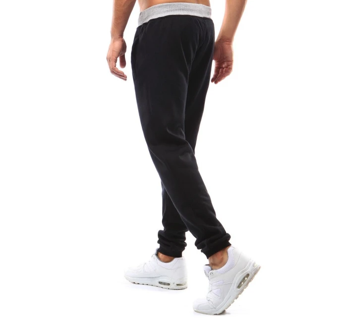 Pánske čierne tepláky FashionStreet UX2213