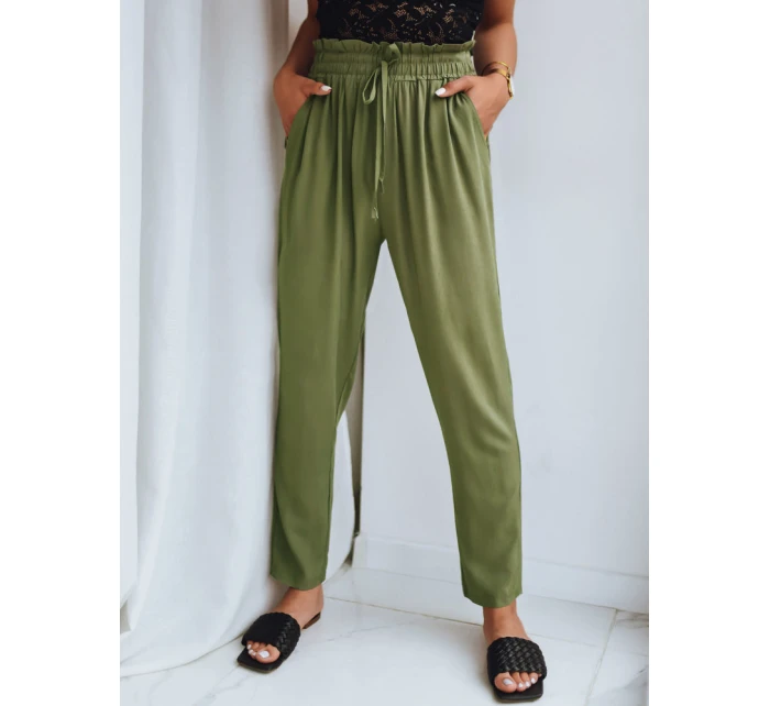 Dámské látkové kalhoty green Dstreet model 21969890 - FashionStreet