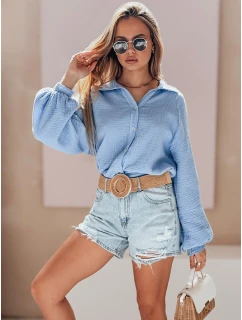 Dámské džínové šortky s páskem ON modré Dstreet model 21987629 - FashionStreet