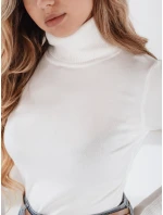 Dámský svetr s rolákem white model 21990942 - Dstreet