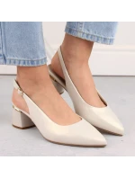 Sergio Leone W SK439B perlové elegantné plné sandále