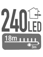 LAMPKI CHOINKOWE  240 LED CIEPŁY BIAŁY model 21832471
