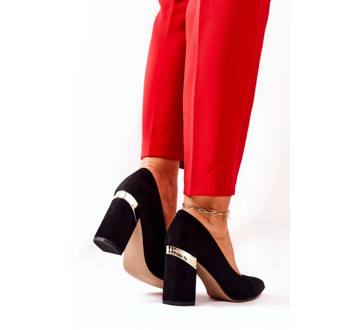 Semišové lodičky Lewski model 21571469 Černé - Boto