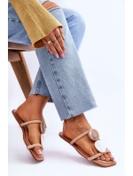 Zamszowe Klapki Z Ozdobami Nude Victoria Zamszowe Klapki Z Ozdobami Nude Victoria