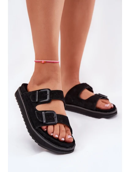 Dámské Zamszové Klapky S  Černé model 21694692 - D.Franklin