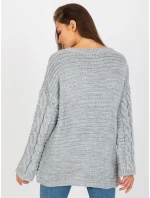 Sweter LC SW model 21817435 szary - FPrice Sweter LC SW model 21817435 szary - FPrice