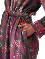 Dámsky župan LGD 782 B23 Grey-pink-red - Kľúč Dámsky župan LGD 782 B23 Grey-pink-red - Kľúč