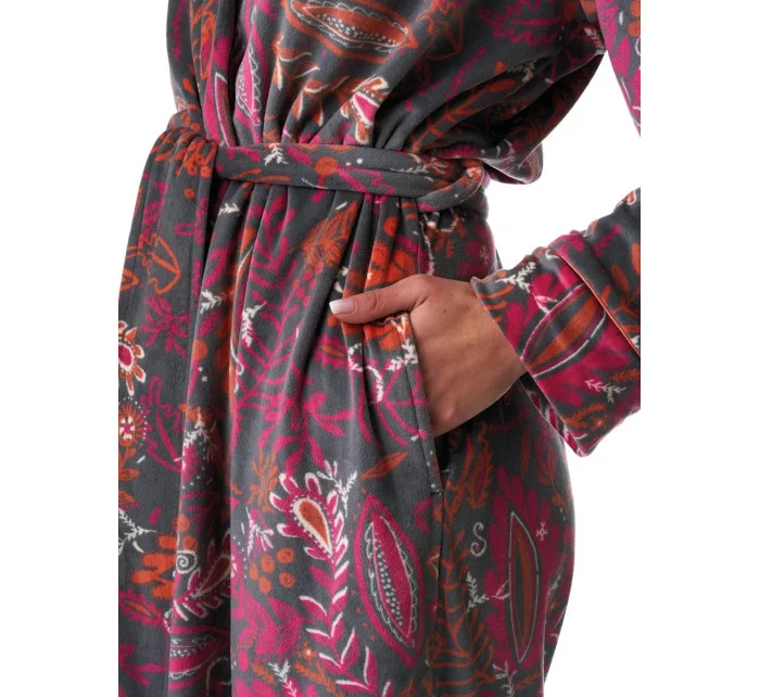 Dámsky župan LGD 782 B23 Grey-pink-red - Kľúč Dámsky župan LGD 782 B23 Grey-pink-red - Kľúč