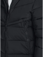 Pánska zimná bunda s kapucňou čierna prešívaná TX5070