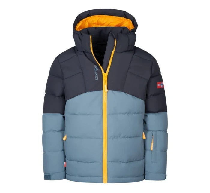 Dětská zimní bunda s kapucí zateplená nepromokavá modrá model 21812737 - Trollkids Dětská zimní bunda s kapucí zateplená nepromokavá modrá model 21812737 - Trollkids